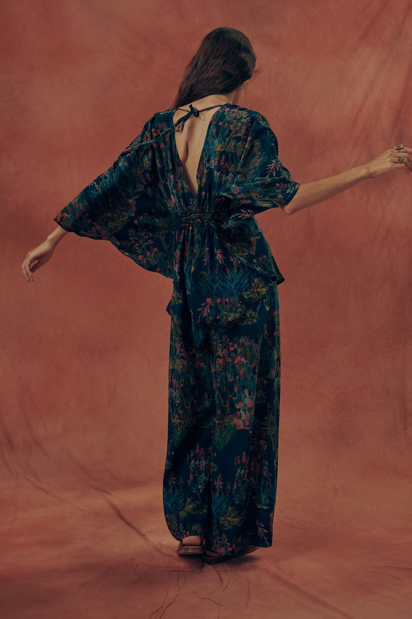 Blusa estampado "Majorelle"