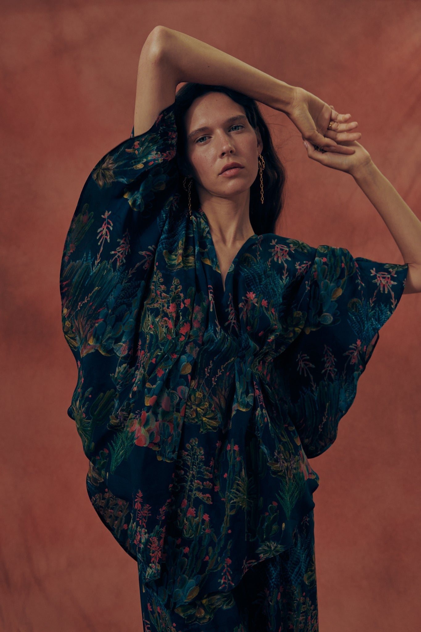 Blusa estampado "Majorelle"