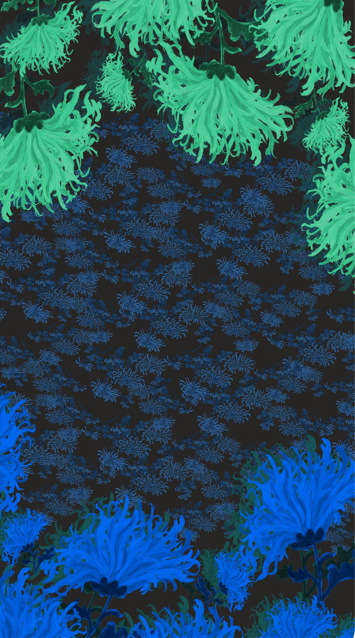 FW25-B013 Blusa étnica estampado “Crisantemos”