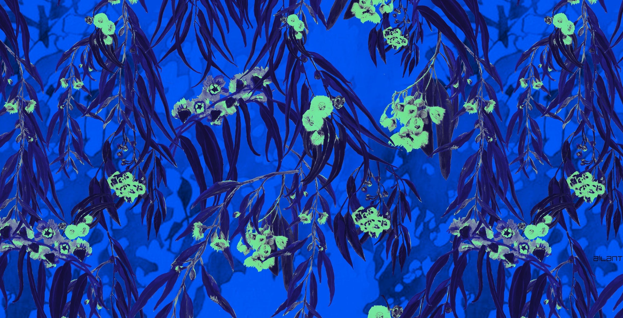 FW25-V011 Kimono estampado "Floral sobre encaje"